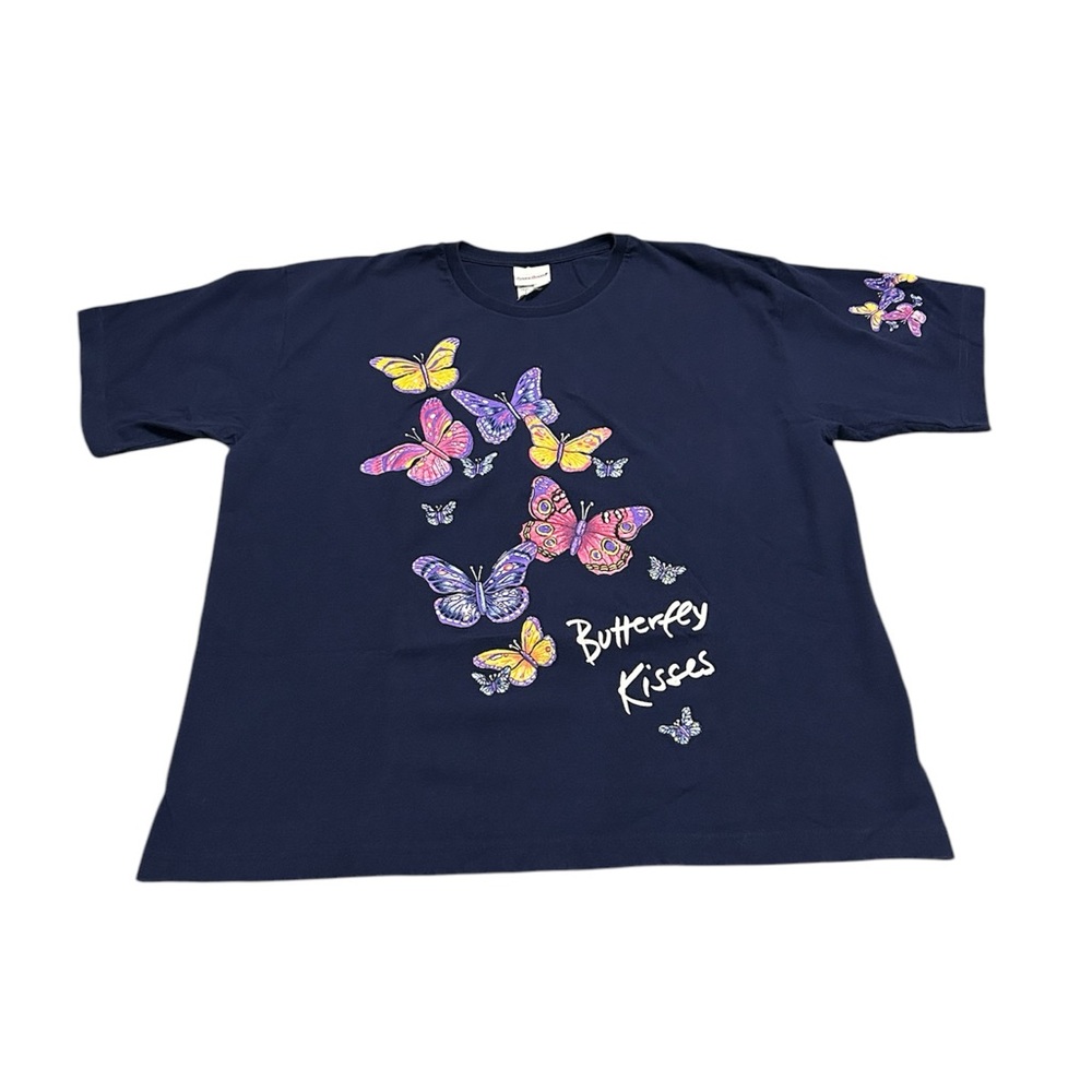 Vintage 90s Women’s XL Bobbie Brooks Butterfly Kisses T-Shirt